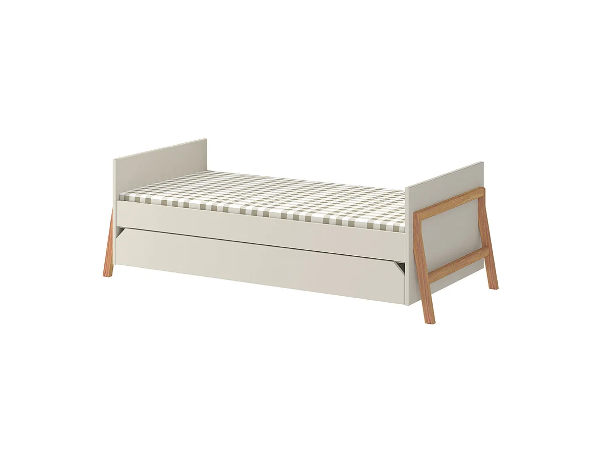 Convertible cot bed 70x140 and wardrobe 2-door Bellamy Lotta Cashmere