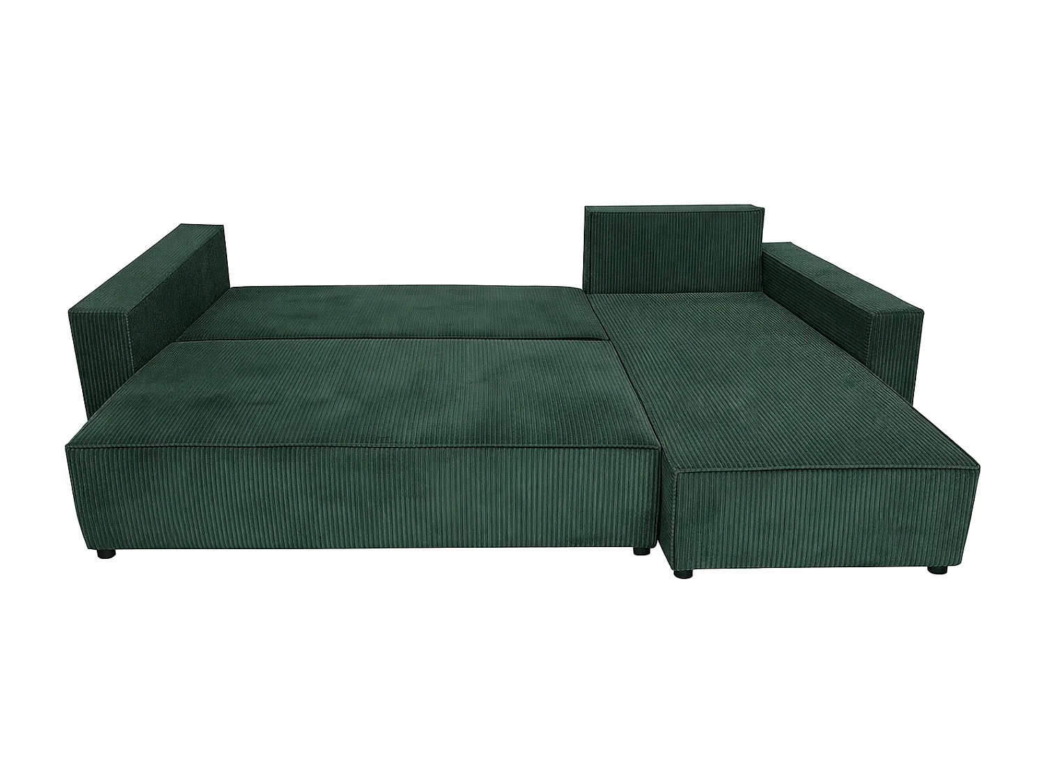 Ecksofa POTATO L-Form mit Schlaffunktion, Cordstoff Jungle Green Zoom 10