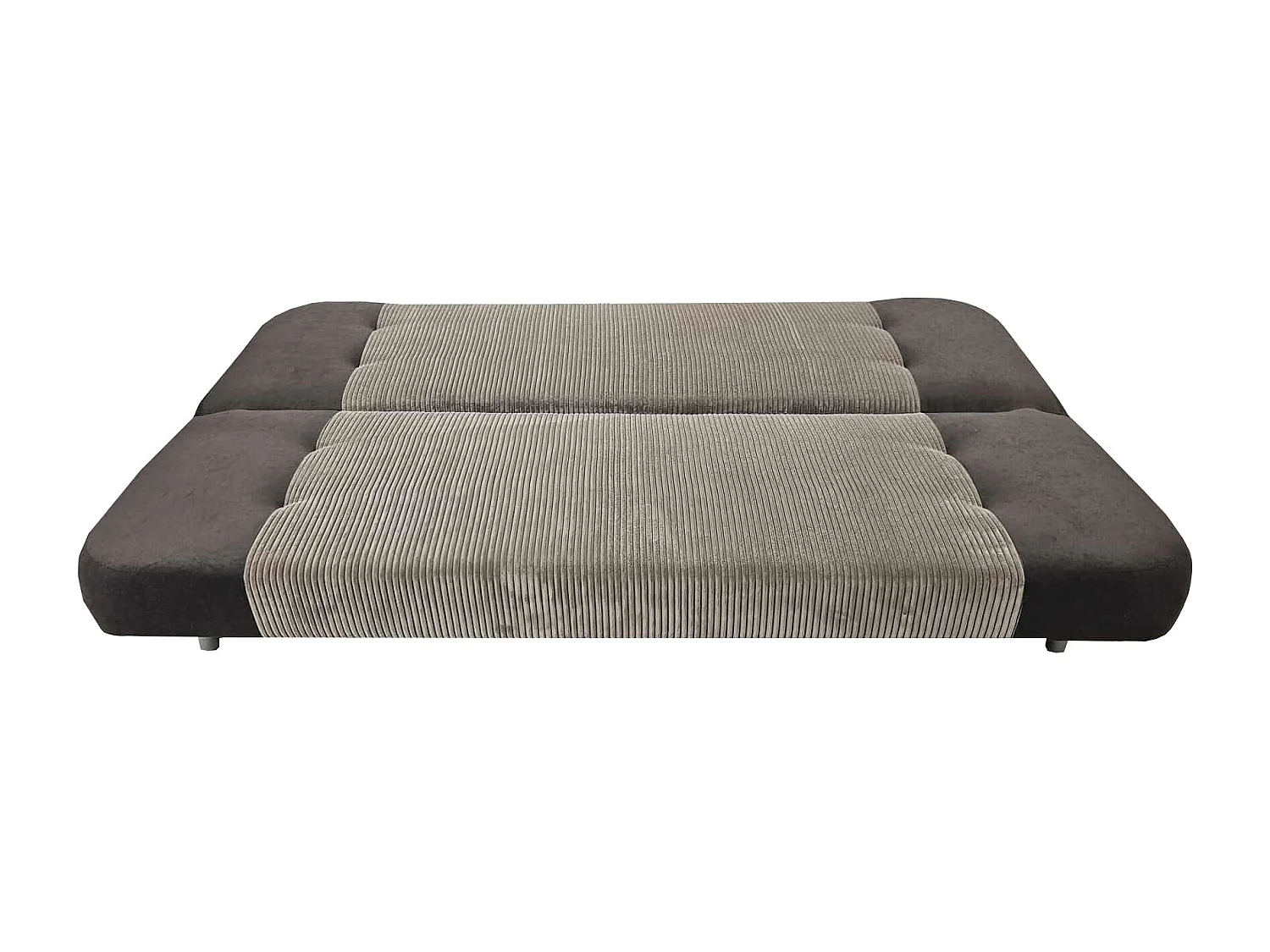 Schlafsofa VIKI mit Schlaffunktion, Braun Zoom 3 Mink und Sawana 16
