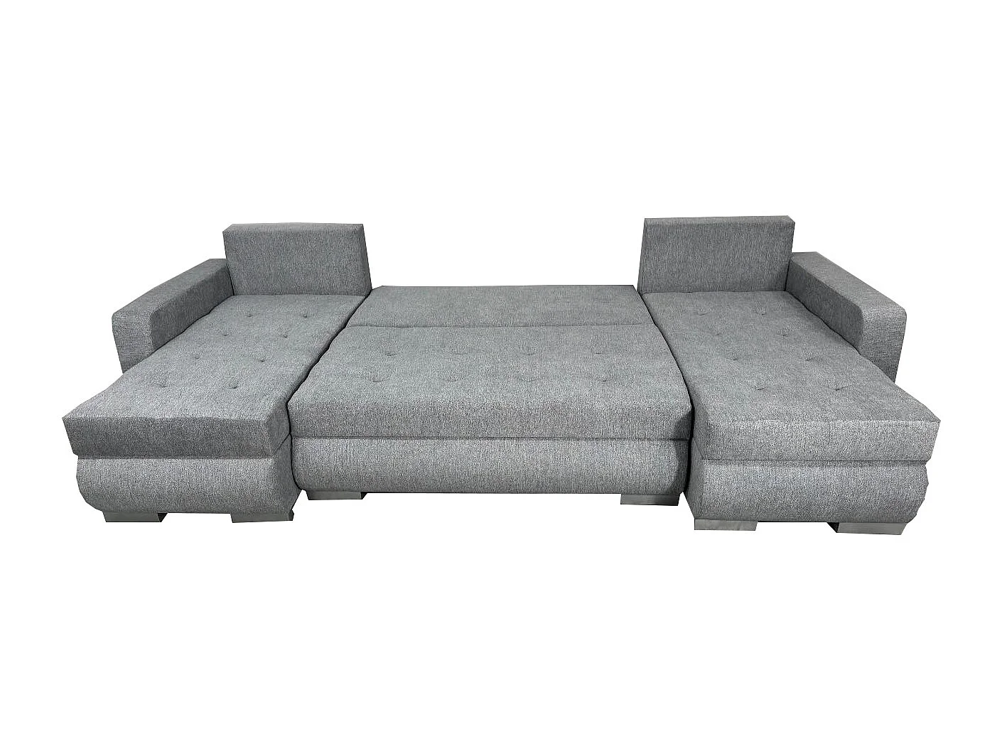U-förmiges Ecksofa ETNA BIS mit Bettkasten und zusätzlichen Kissen in der Farbe  Aston 16