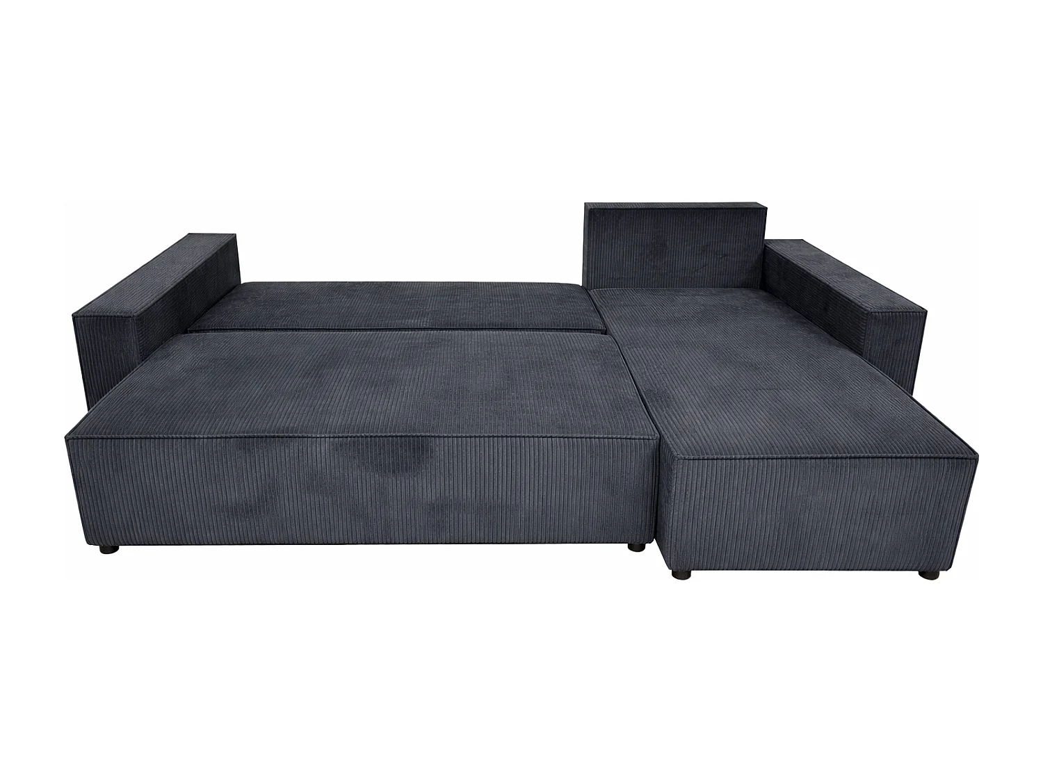 Ecksofa POTATO L-Form mit Schlaffunktion, Cordstoff Graphit Zoom 22