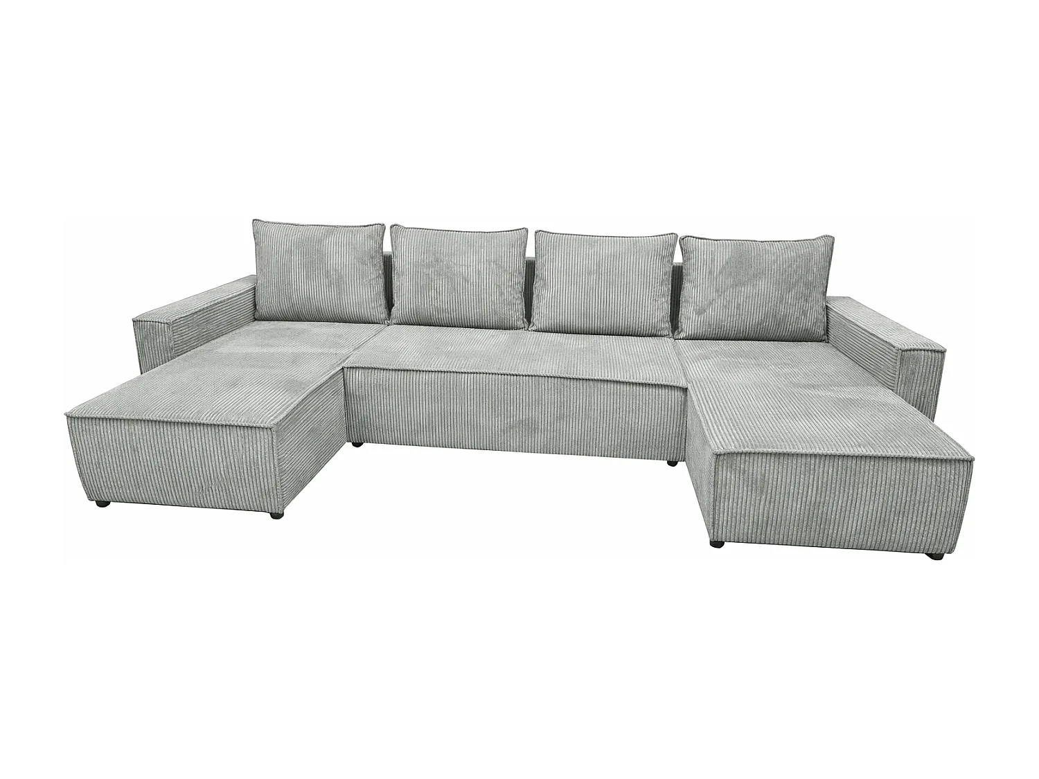 U-Form Ecksofa ASTRA 299 cm aus Cordstoff, Sage Zoom 15