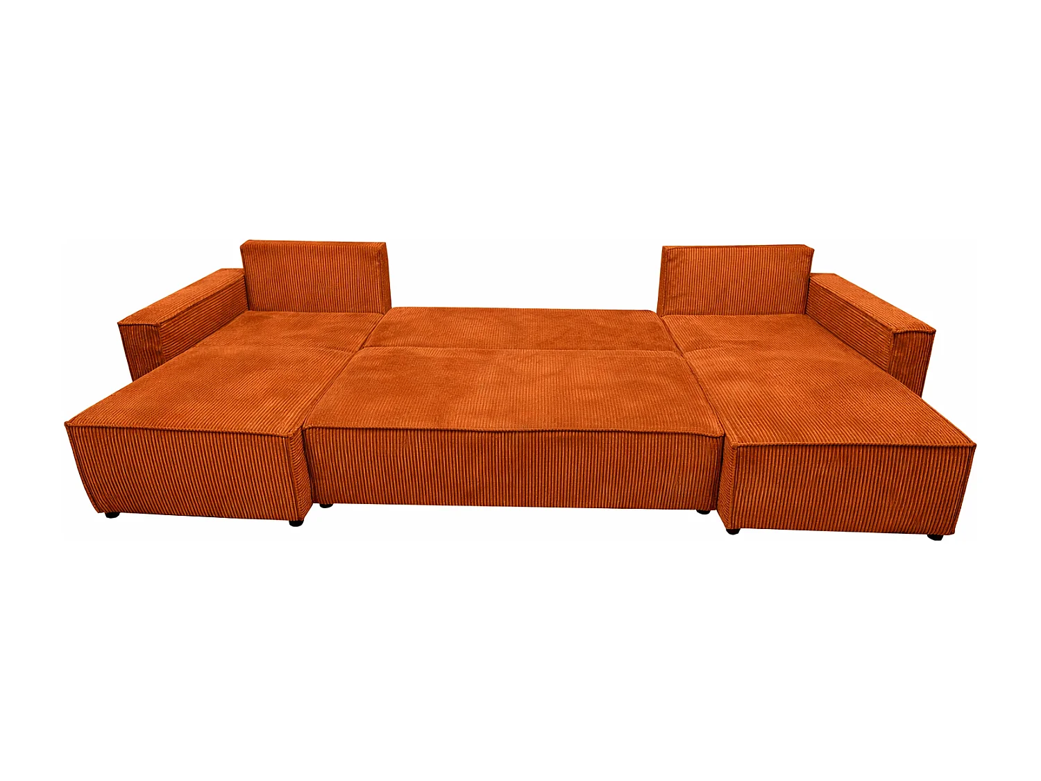 U-Form Ecksofa ASTRA 299 cm aus Cordstoff, Terra Zoom 8