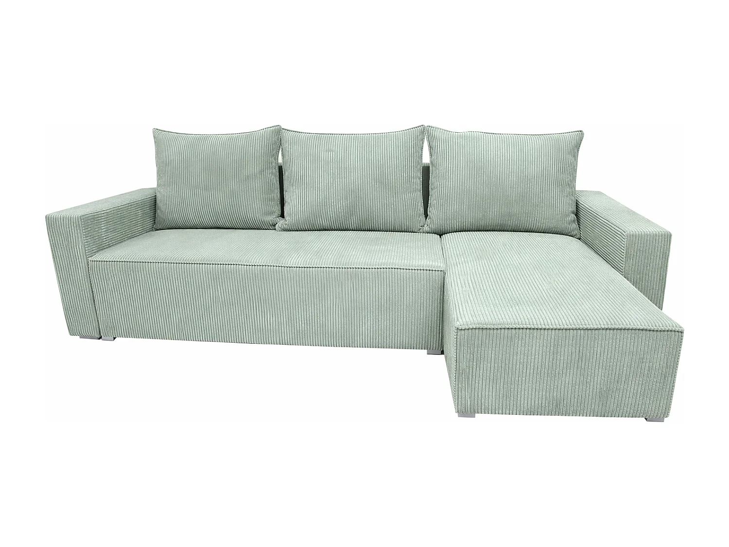 Ecksofa POTATO L-Form mit Schlaffunktion, Cordstoff Sage Zoom 15