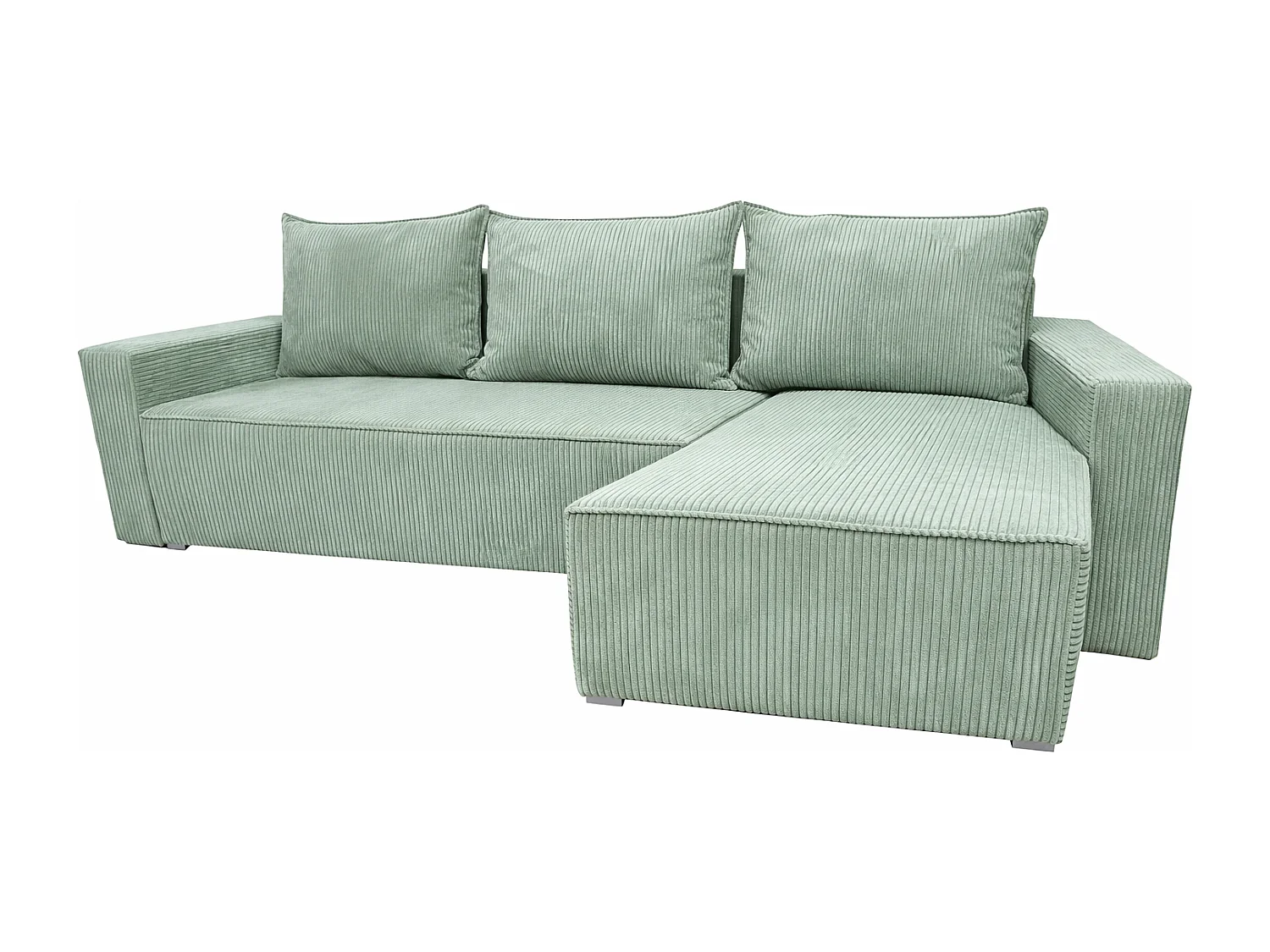 Ecksofa POTATO L-Form mit Schlaffunktion, Cordstoff Sage Zoom 15