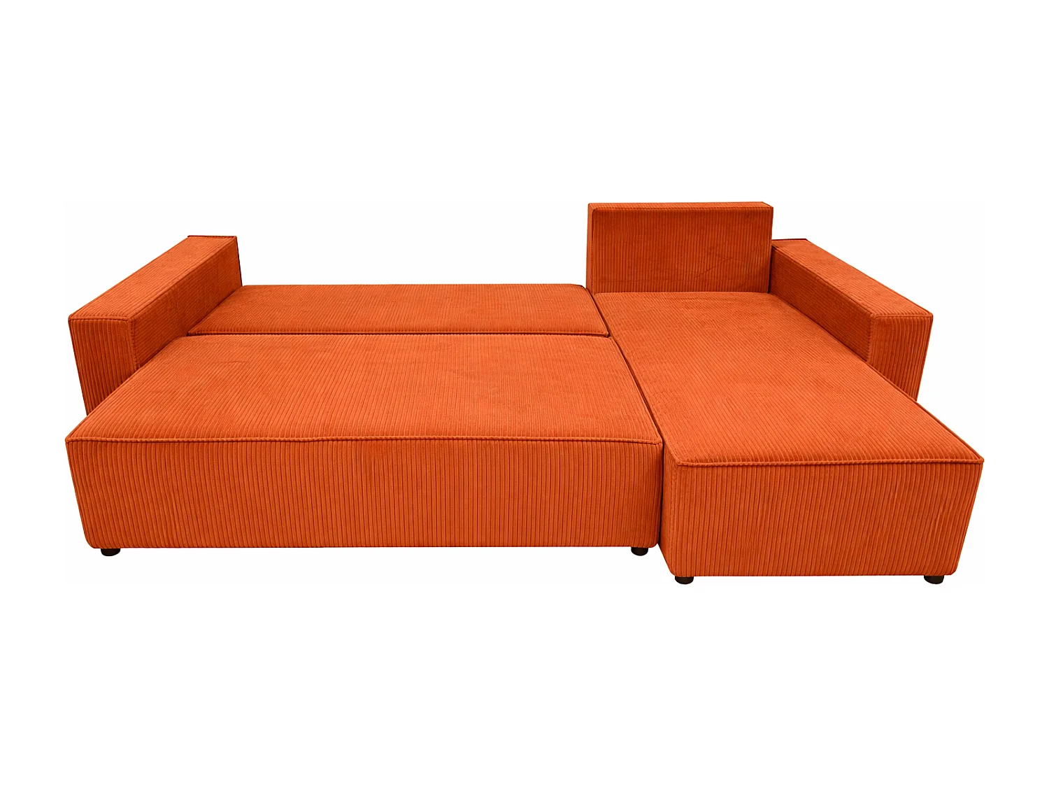 Ecksofa POTATO L-Form mit Schlaffunktion, Cordstoff Terra Zoom 8
