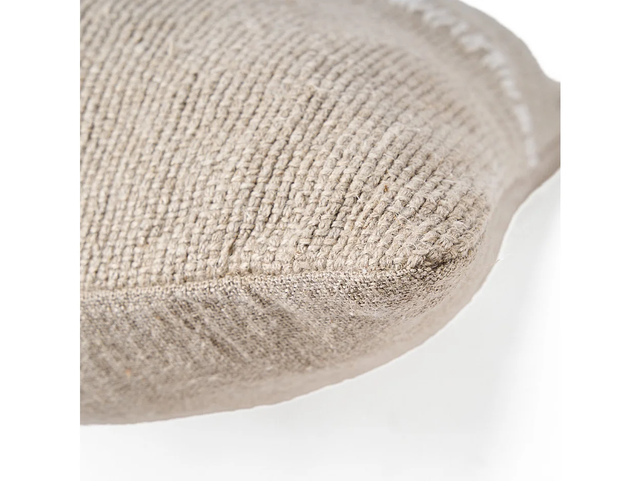 The Linen Stitch Cushion Cover - Natural White
