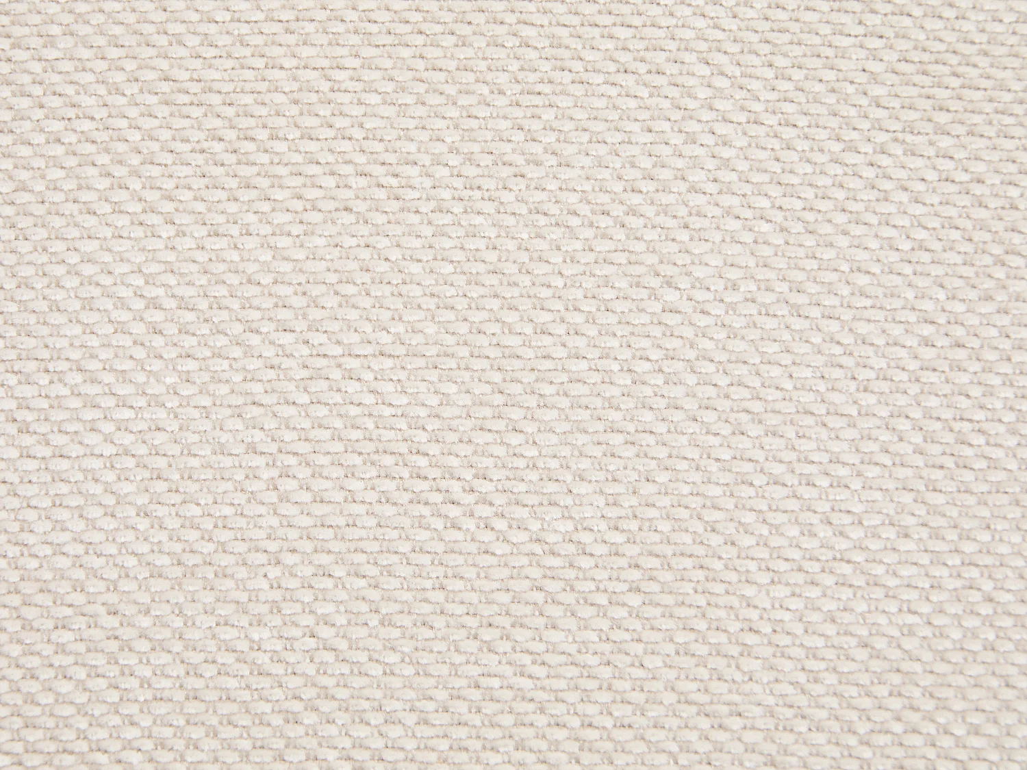 Lot de 2 tabourets de bar en tissu et métal blanc - Hauteur réglable - Crème - ELEANA