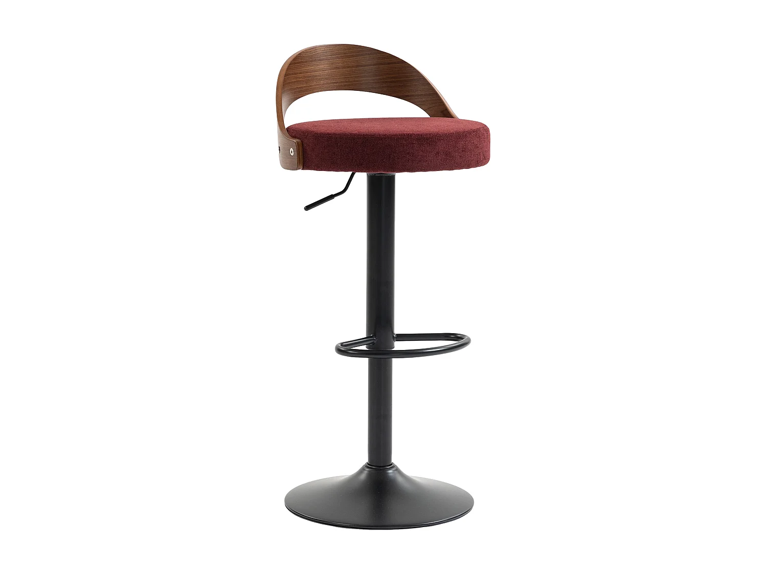 Lot de 2 Tabourets de Bar Pivotants Réglables 62-83 cm Style Industriel Vintage Repose-pieds Métal Charge 150 kg