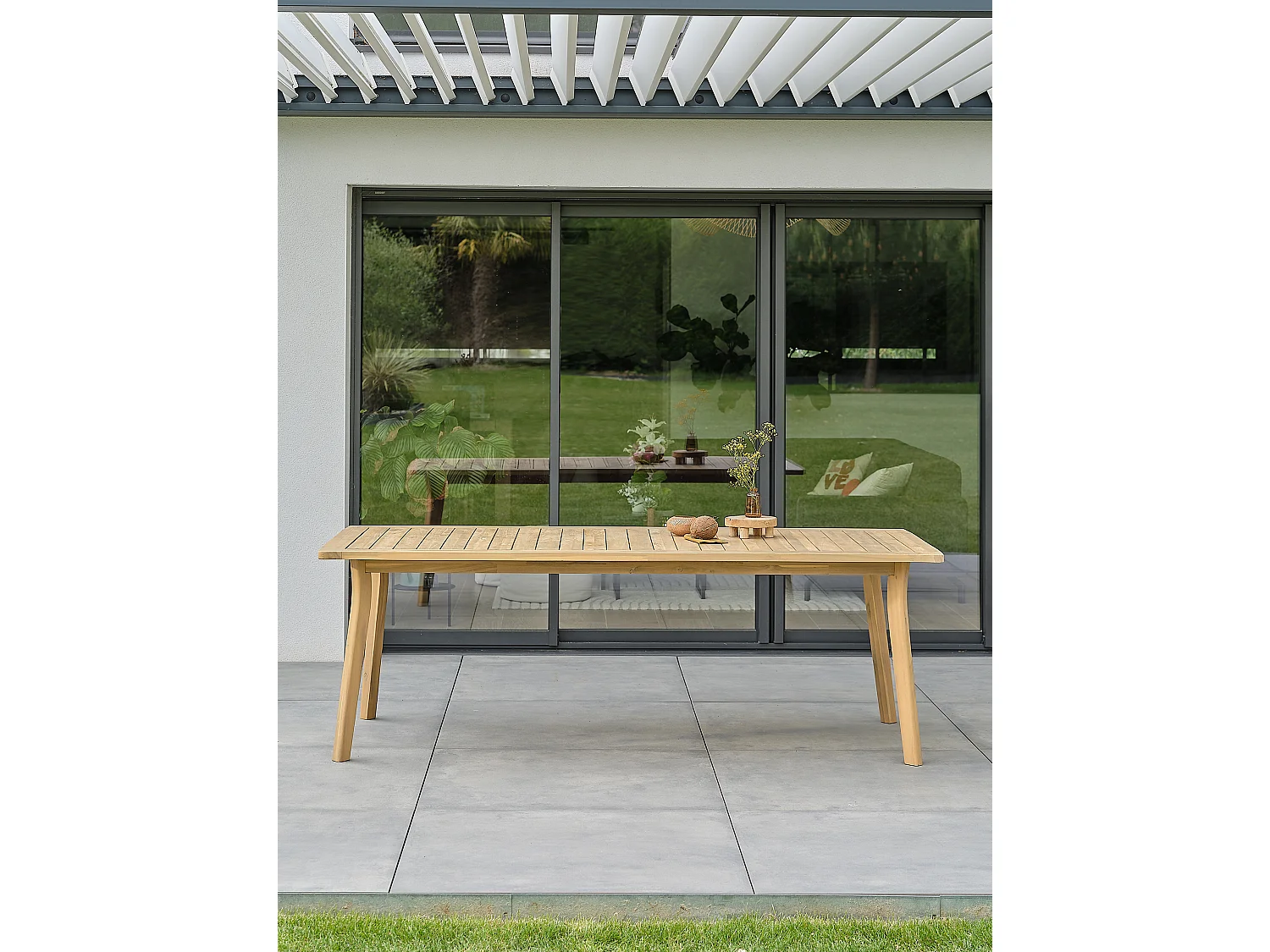 Table de jardin 8 places - Acacia - LISO