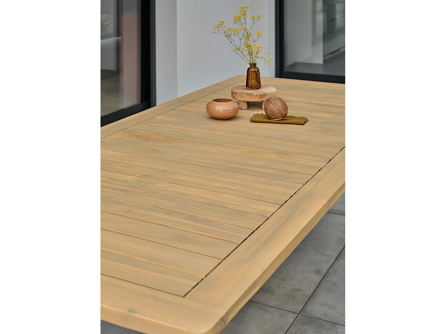 Table de jardin 8 places - Acacia - LISO