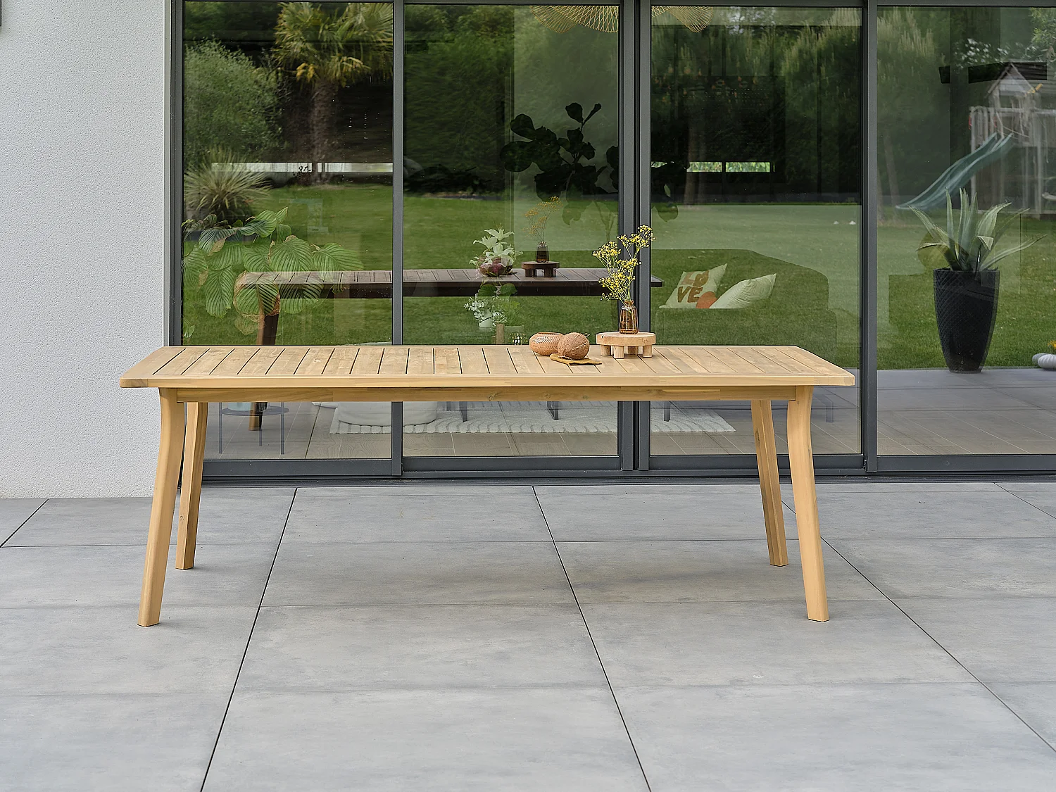Table de jardin 8 places - Acacia - LISO