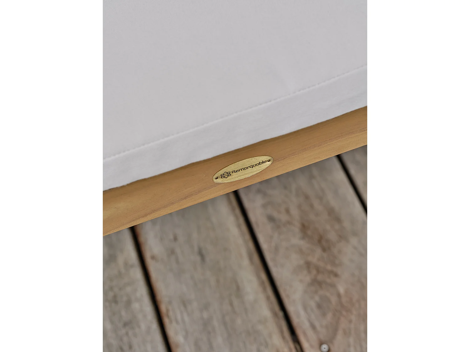 Lot de 2 fauteuils de jardin avec coussins - Acacia - LISO