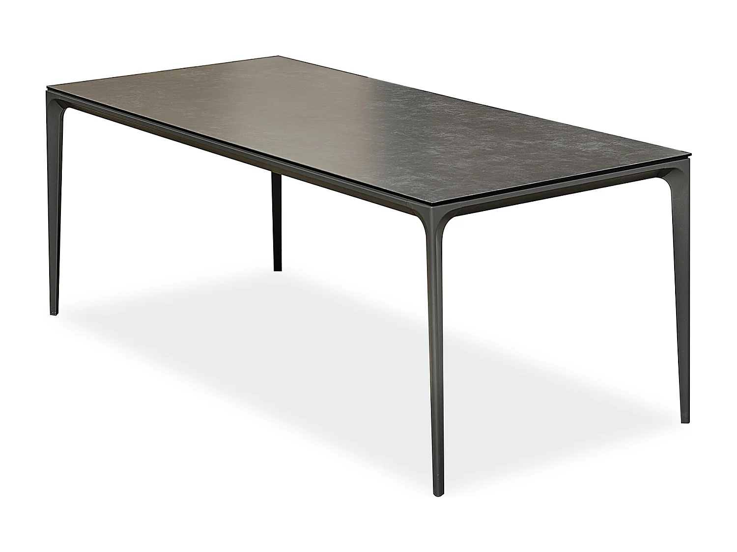 Table de jardin 8 places en Céramique - Gris anthracite - TIGUA