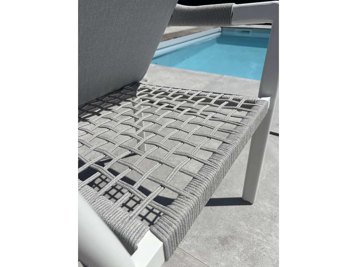 Lot de 2 fauteuils de jardin en aluminium - ABELLA