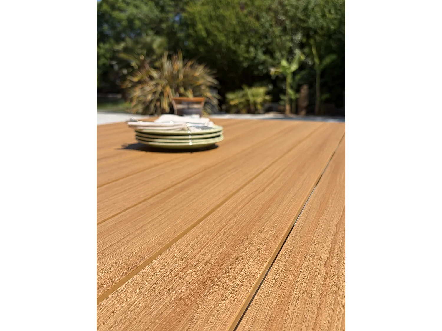 6-sitzige Garten-Essgruppe aus Aluminium – Anthrazitgrau