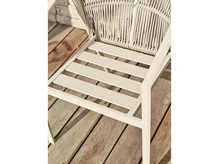 Lot de 2 fauteuils de jardin - Grège - GAMBI