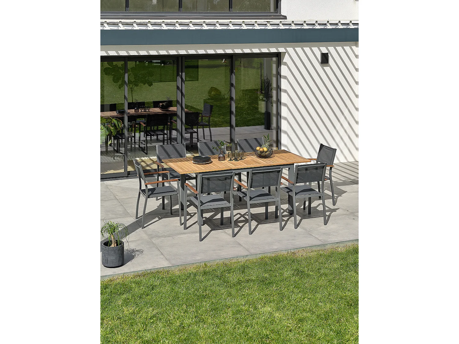 Ensemble repas de jardin 8 places - Acacia - ORSINO