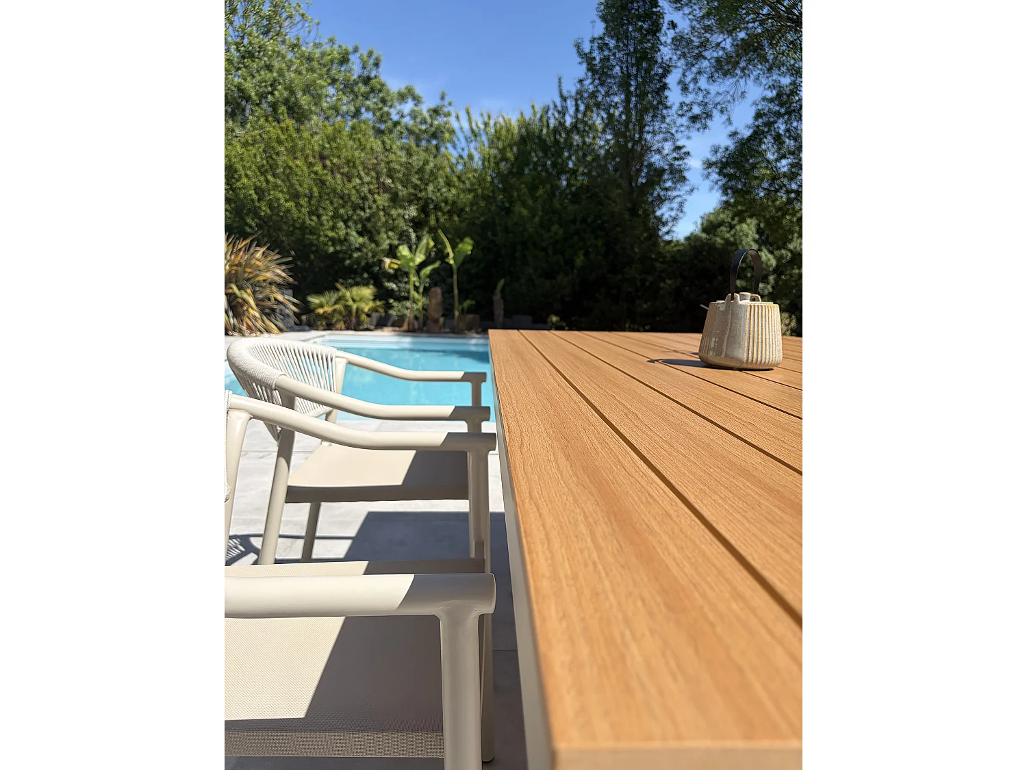 Set da pranzo da giardino in alluminio per 4 persone - Grigio