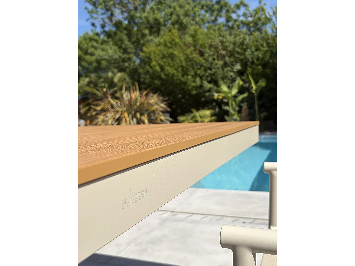 Set da pranzo da giardino in alluminio per 4 persone - Grigio