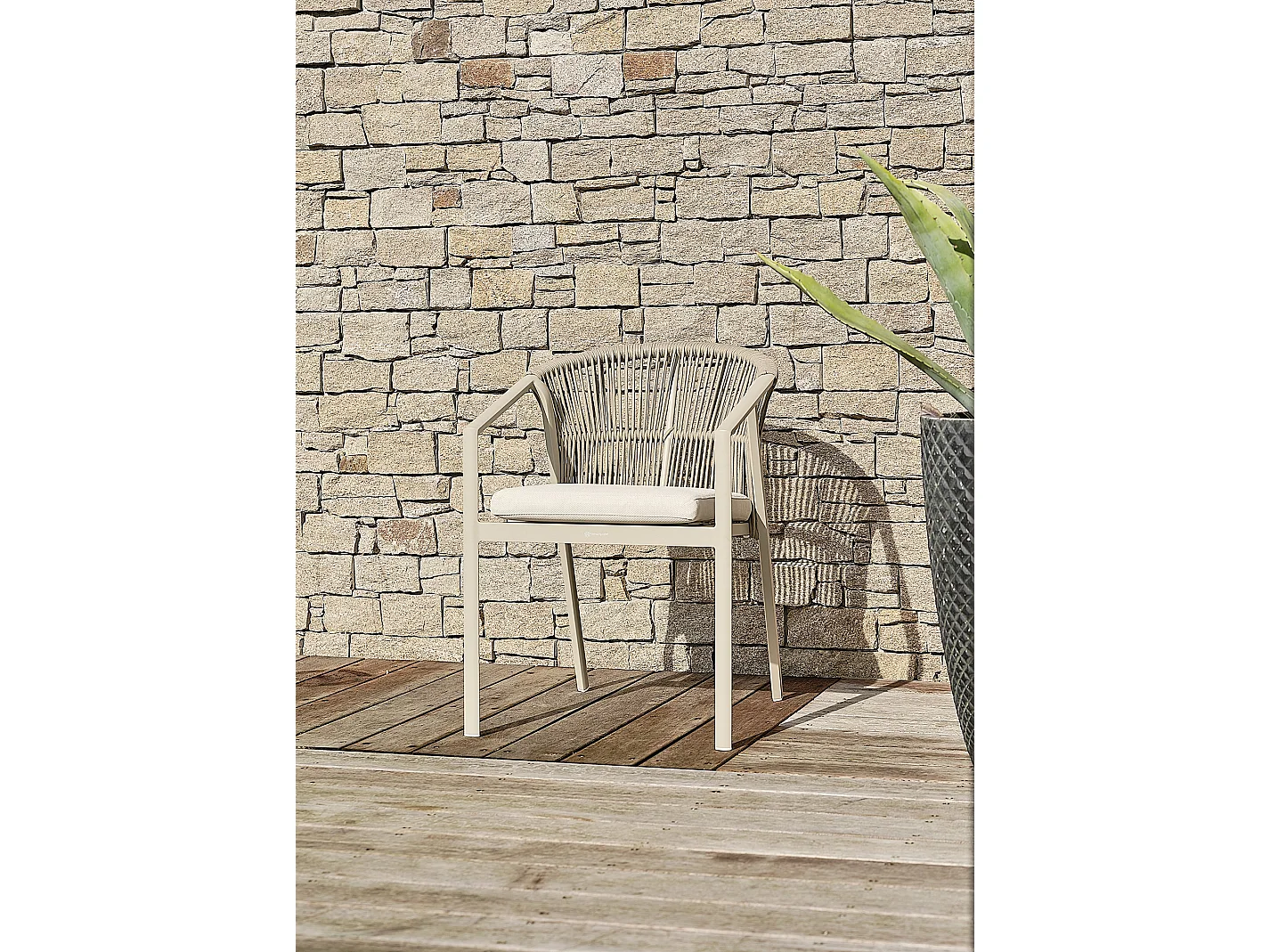 Gartensessel - Greige