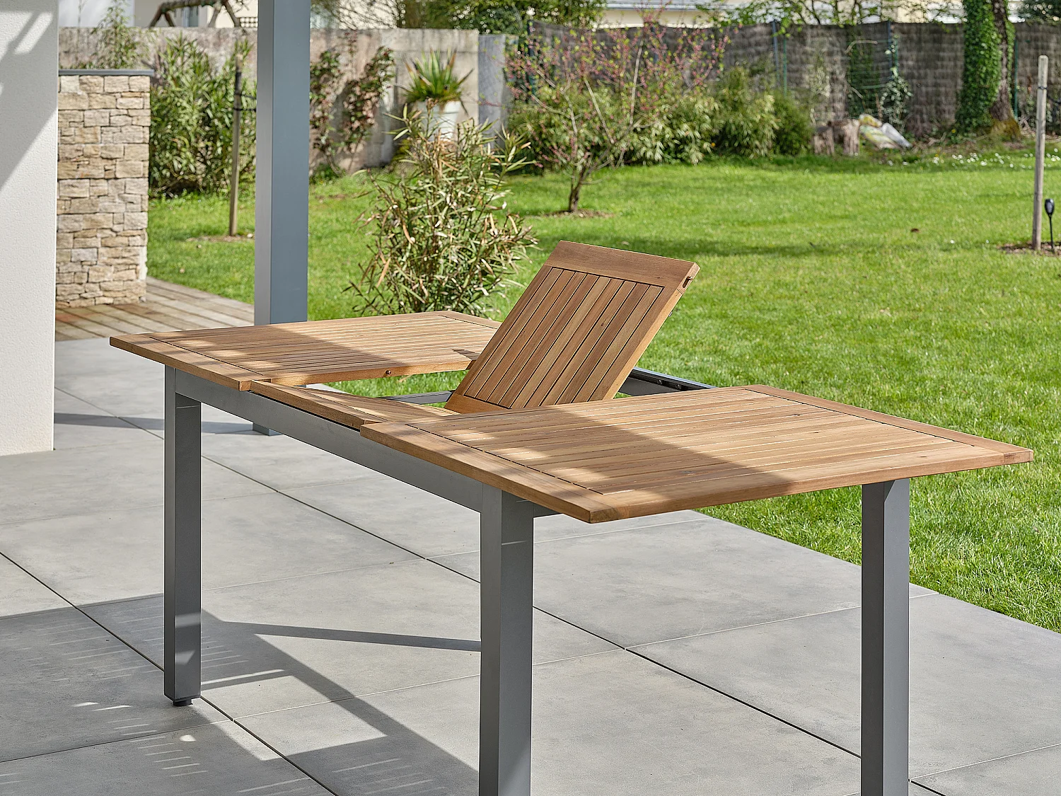 Table de jardin 8 places alu anthracite - Acacia - ORSINO