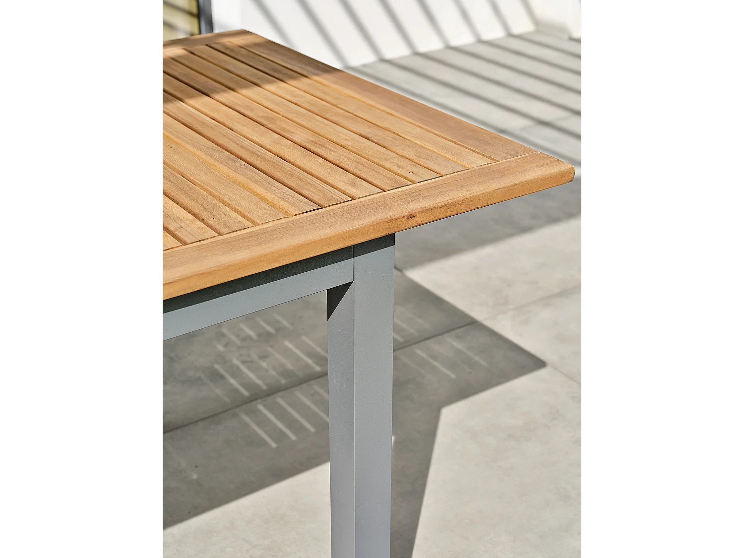 Table de jardin 8 places alu anthracite - Acacia - ORSINO