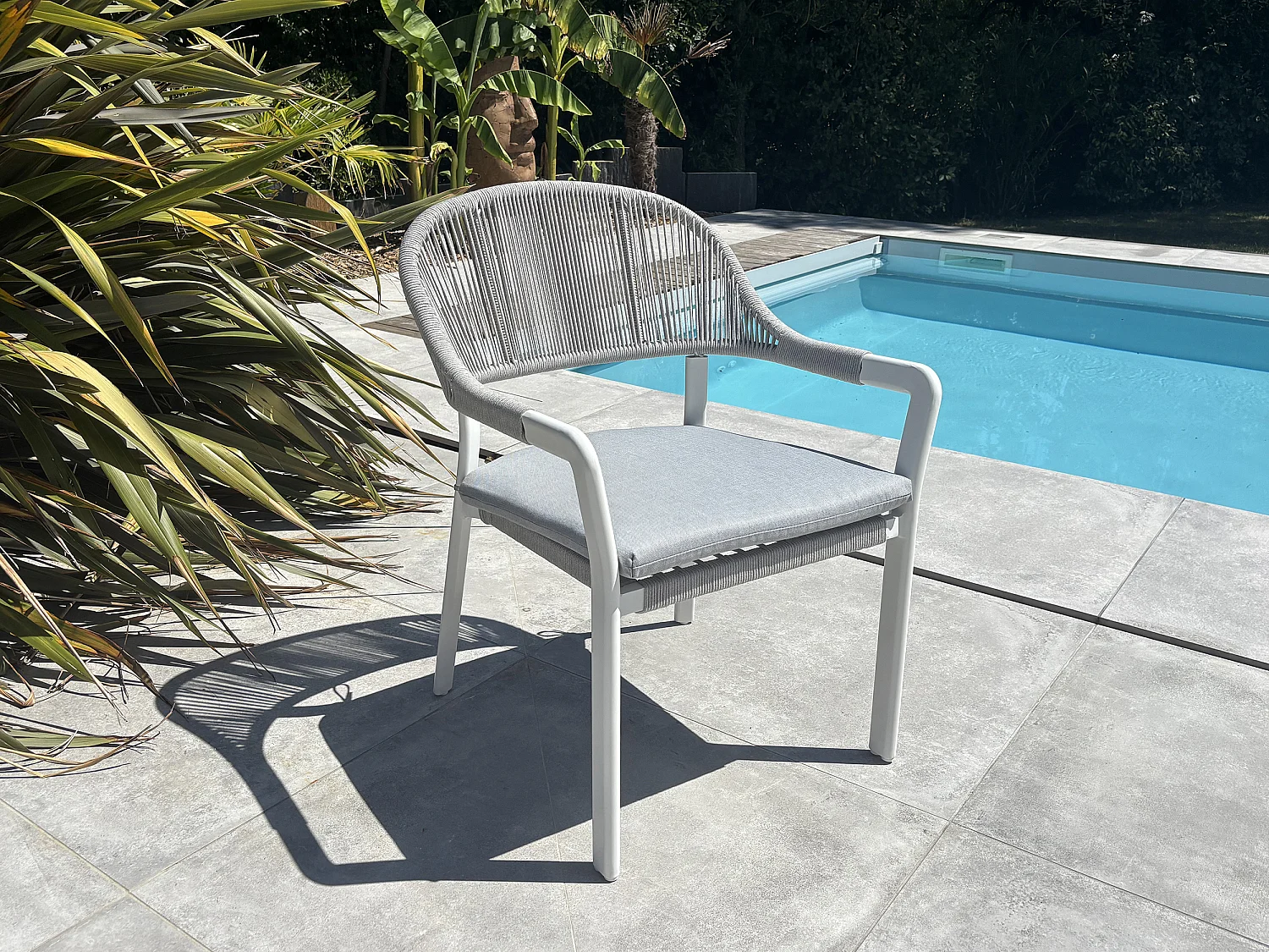 Fauteuil de jardin en aluminium - ABELLA
