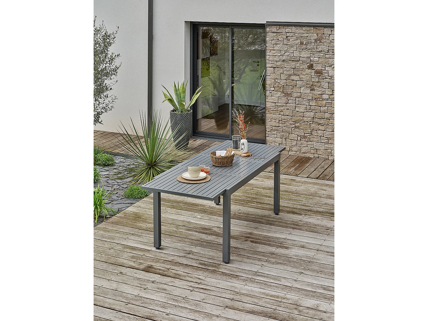 Ensemble repas de jardin aluminium - ORSINO
