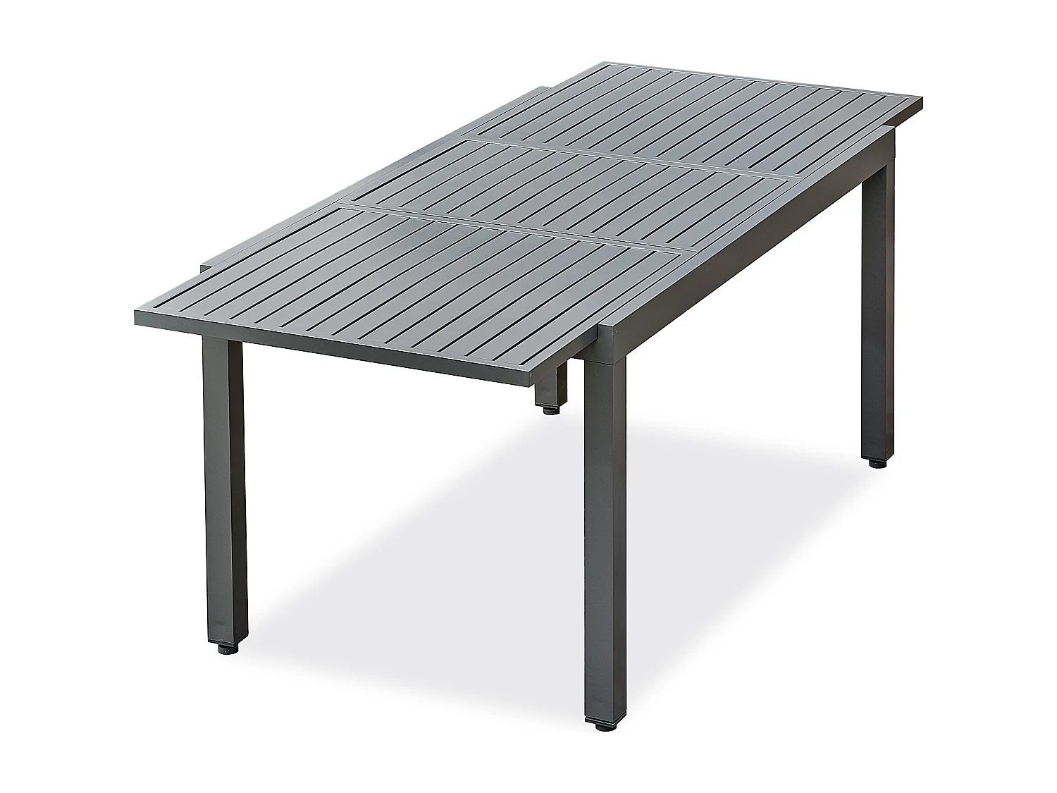 Table de jardin 8 places en aluminium - Gris anthracite - ORSINO