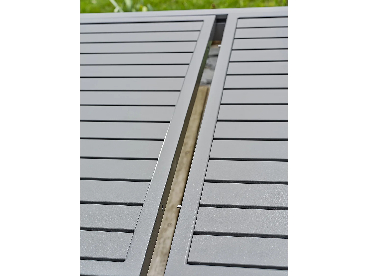 Table de jardin 8 places en aluminium - Gris anthracite - ORSINO