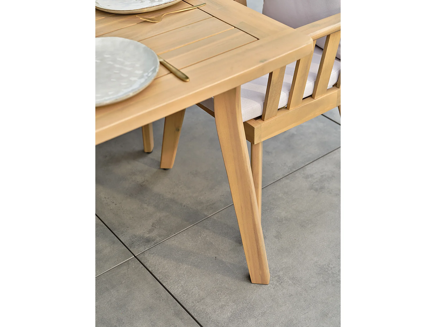 Ensemble repas de jardin 8 places - Acacia - LISO