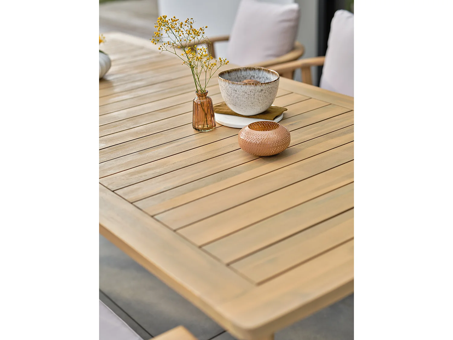 Ensemble repas de jardin 8 places - Acacia - LISO