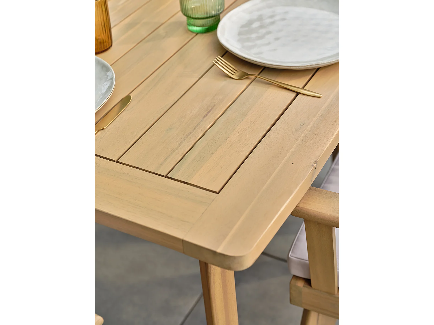 Ensemble repas de jardin 8 places - Acacia - LISO