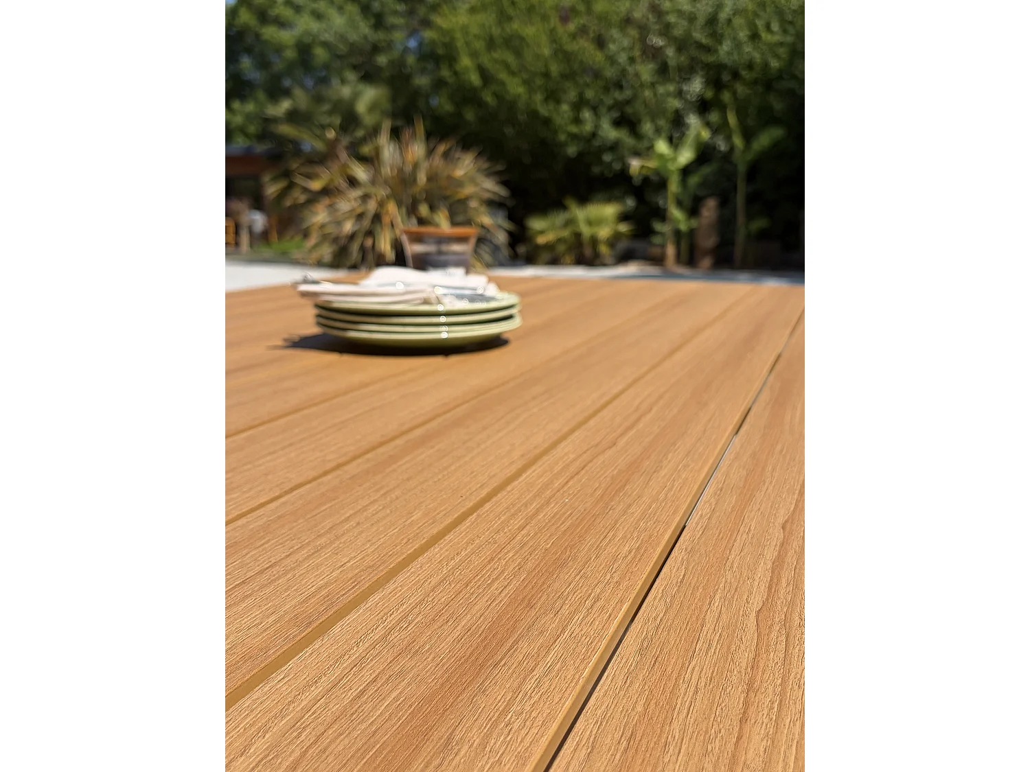 Set da pranzo da giardino in alluminio a 4 posti - Grigio antracite