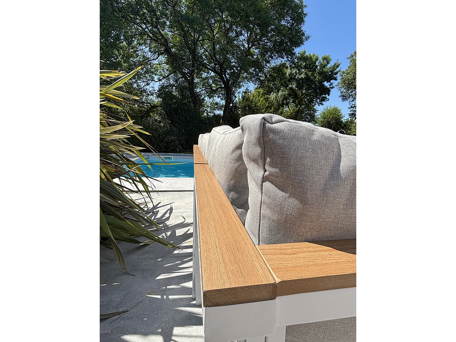 Ensemble repas de jardin 9 places - Blanc - MAJARI