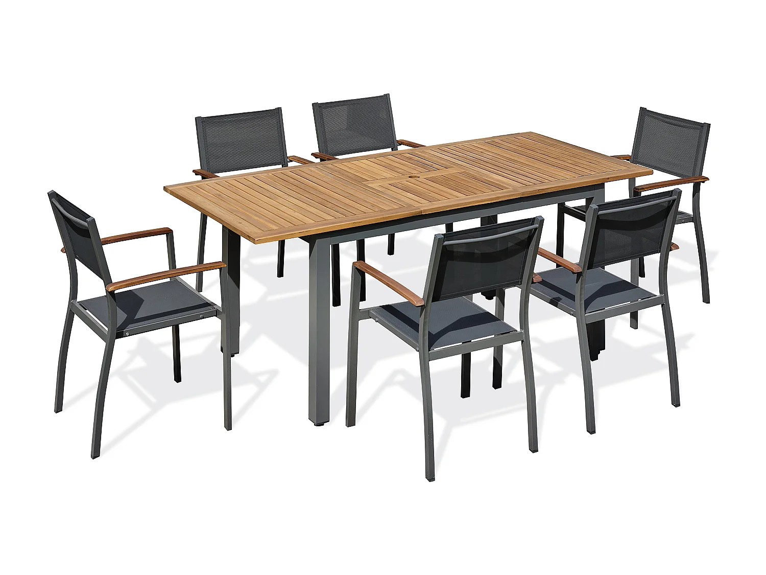 Ensemble repas de jardin 6 places - Acacia - ORSINO