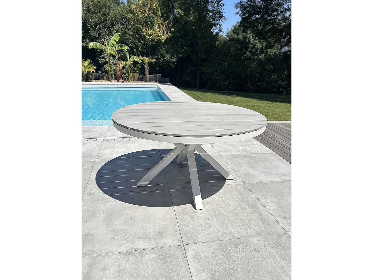Tuintafel 6 personen - Wit - ELBA