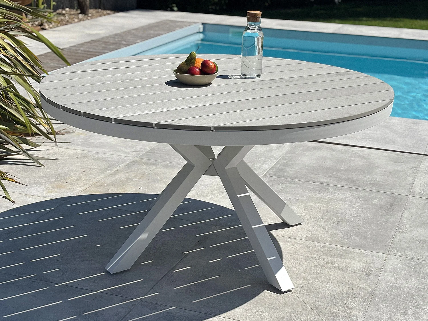 Tuintafel 6 personen - Wit - ELBA