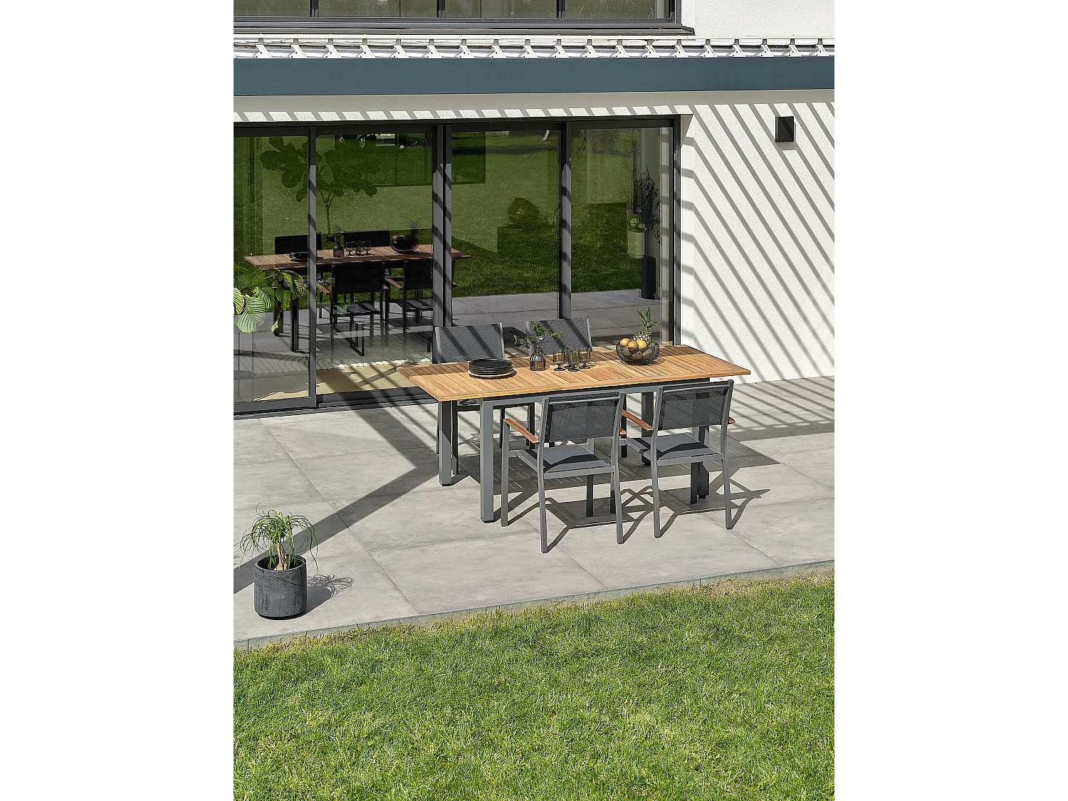 Ensemble repas de jardin 4 places - Acacia - ORSINO