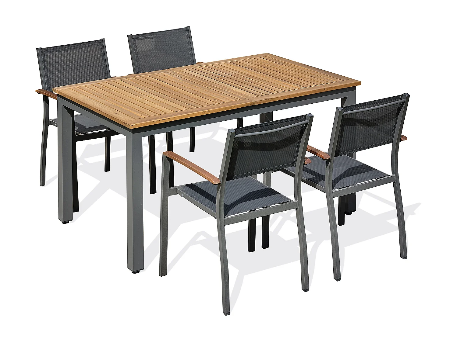 Ensemble repas de jardin 4 places - Acacia - ORSINO