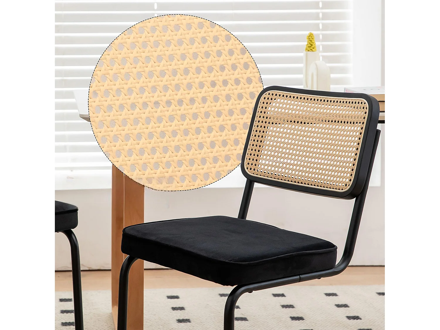 Lot de 2 chaises cantilever style Bauhaus, design moderne confortable et stable – chaise salle à manger, salon, bureau, café, intérieur contemporain