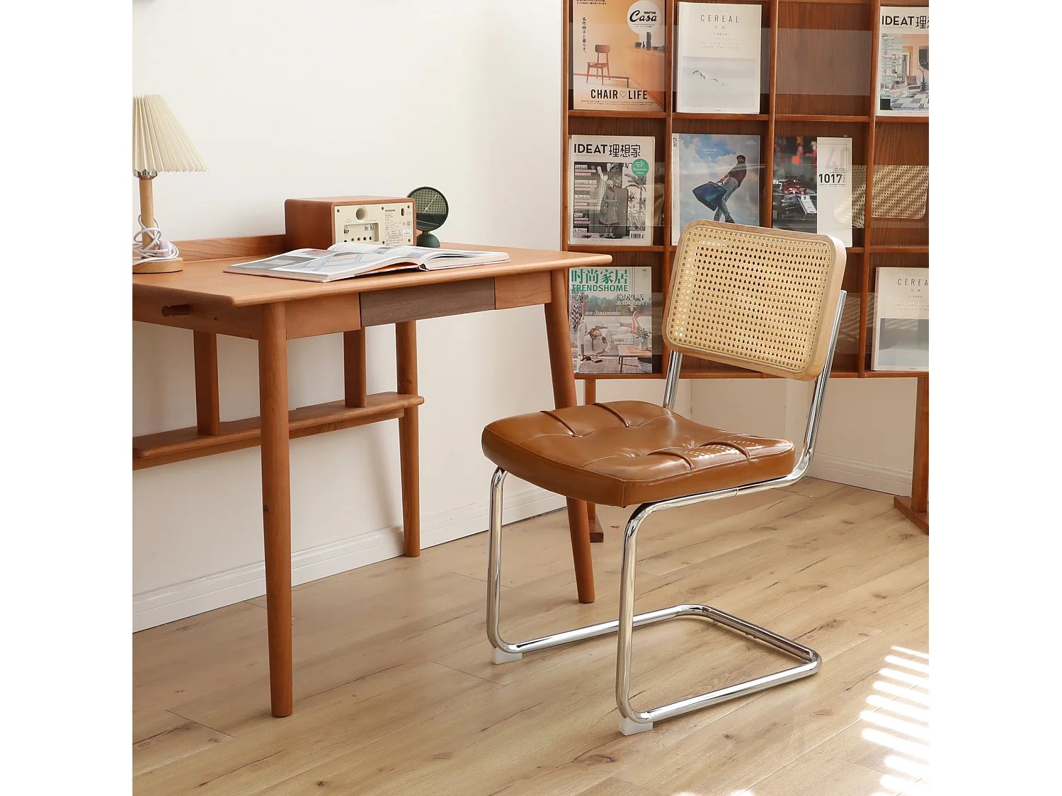 Lot de 2 chaises cantilever style Bauhaus, design moderne confortable et stable – chaise salle à manger, salon, bureau, café, intérieur contemporain