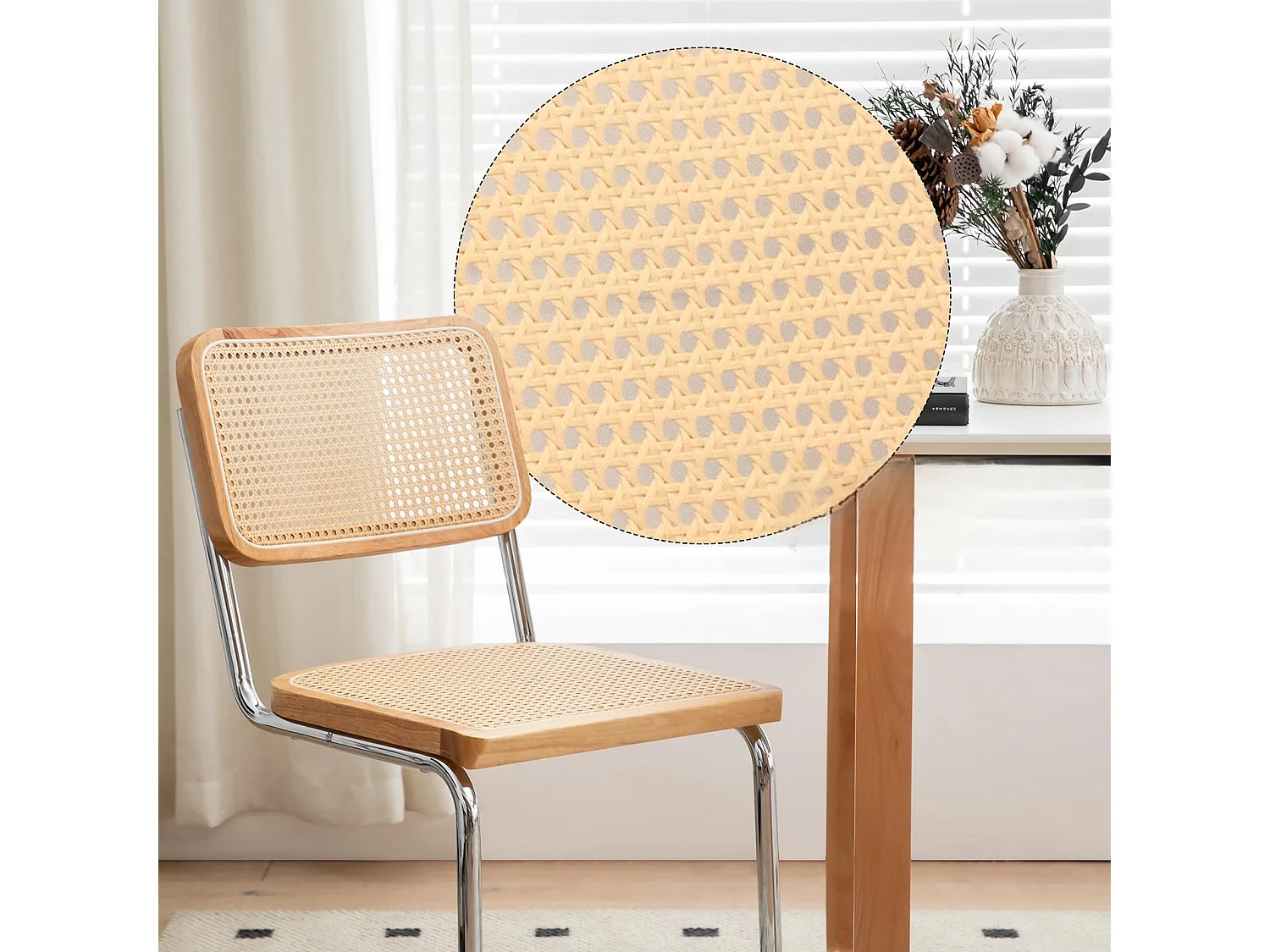 Lot de 2 chaises cantilever style Bauhaus, design moderne confortable et stable – chaise salle à manger, salon, bureau, café, intérieur contemporain
