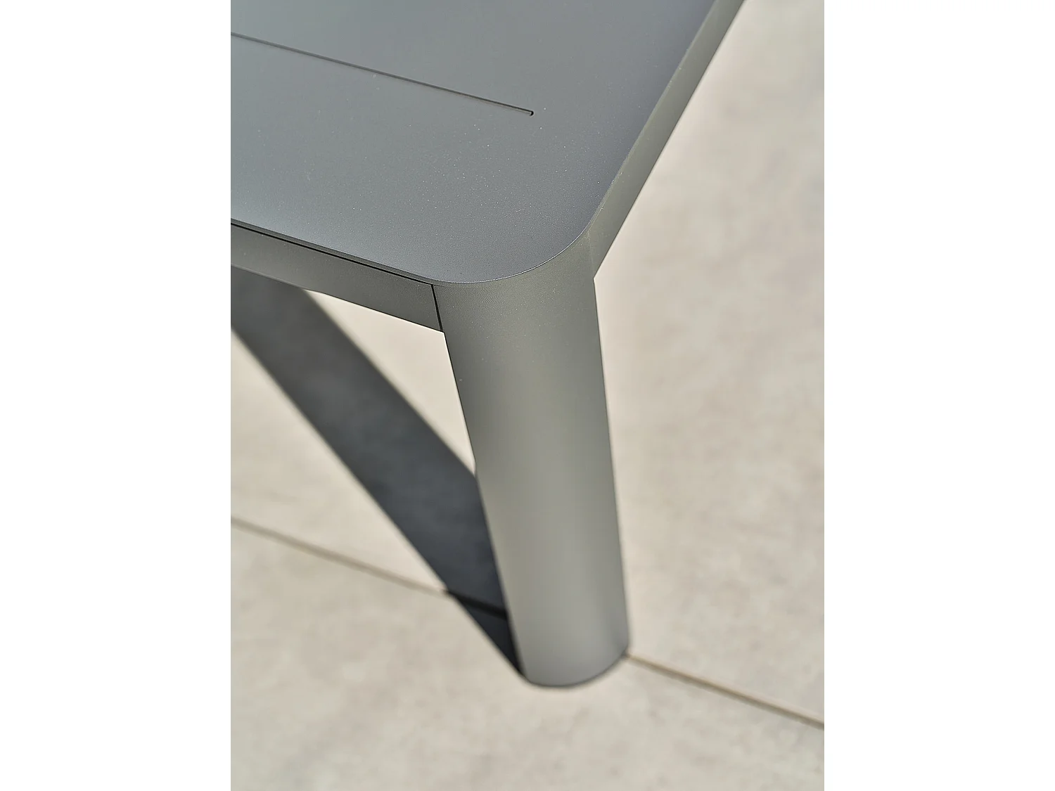 Salon bas de jardin 5 places - Gris anthracite - KELIA