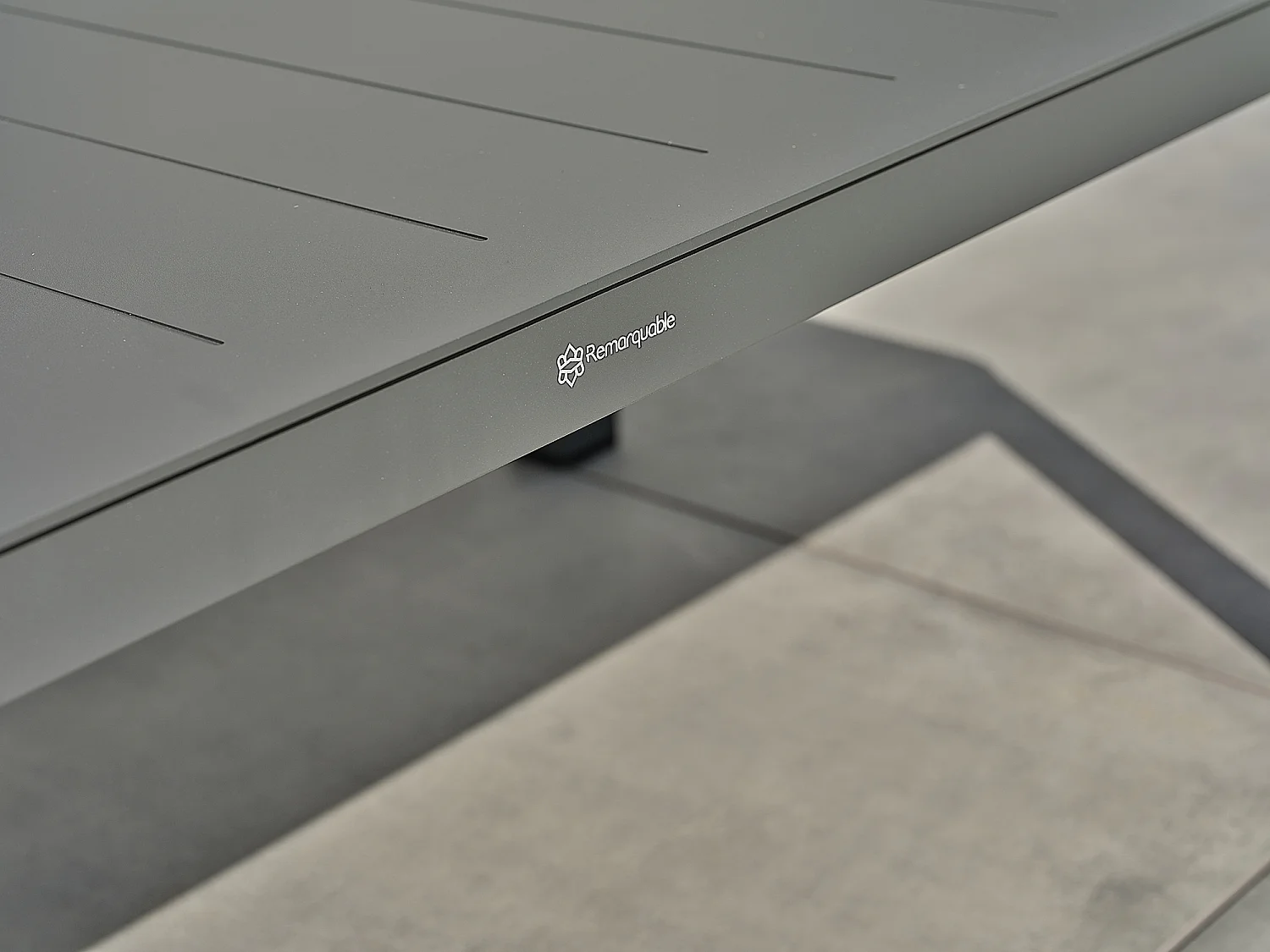 Salon bas de jardin 5 places - Gris anthracite - KELIA
