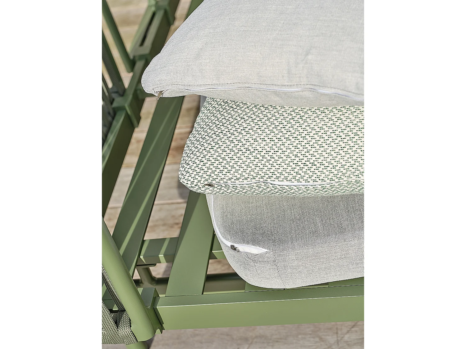 Canapé de jardin en aluminium - BARLIA