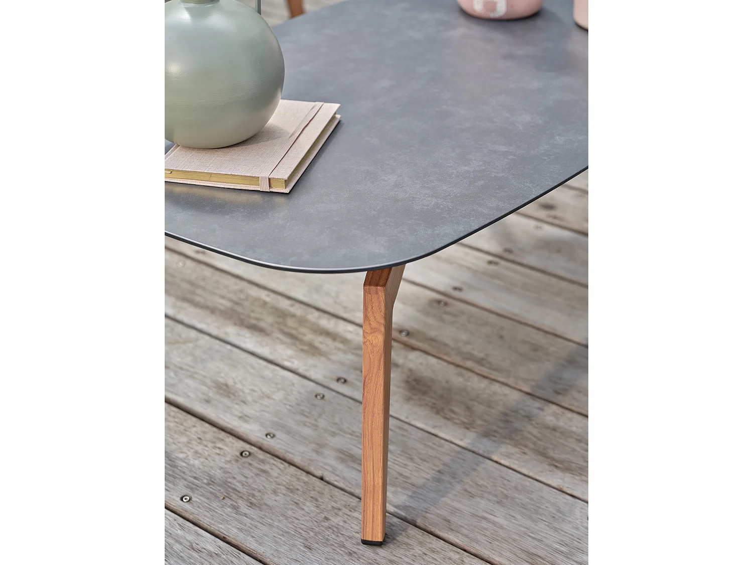 Lage tuinset 5 personen - Houtlook - MYNTA