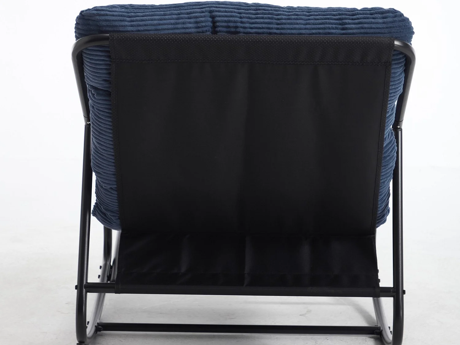 Rocking Chair Relax à Bascule avec Repose-Pieds, Coussin Velours Doux, Structure Acier Durable, Parfait pour Salon, Chambre ou Terrasse
