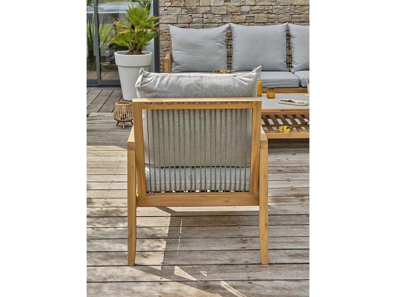 Salon bas de jardin 5 places - Acacia - FUNA